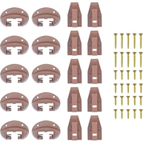 Lot de 10 glissières de tiroir renforcées en métal lourd pour des opérations silencieuses et lisses (1/4)