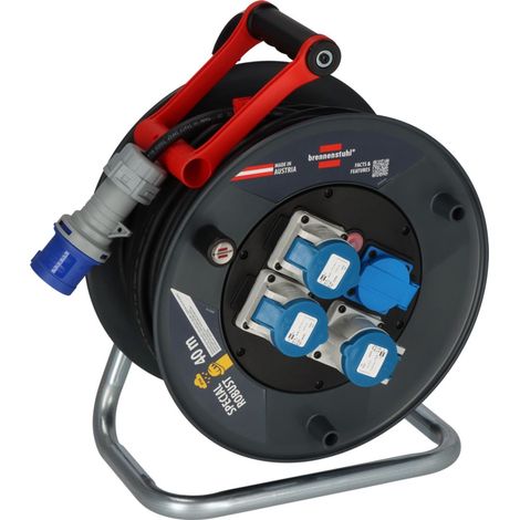 TAMBURO AVVOLGICAVO PROLUNGA ELETTRICA CAVO MT 40 BRENNENSTUHL (39920) (1/5)