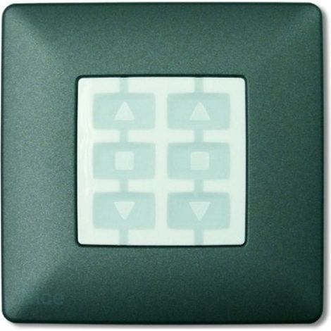 Placca a Parete Quadrata Grafite Confezione 1pz NICE OPLA WSG