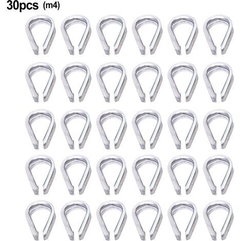 Cosses et manchons en acier inoxydable 304, pinces kit de quincaillerie poli pour cordes à linge, tentes et garde-corps (1/5)
