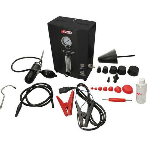 KS Tools - Contrôleur de fuite par fumée 12 V - Pour tous types et tailles de circuits et conduites - Outillage mécanique automobile pour le contrôle d'étanchéïté - 150.1000F