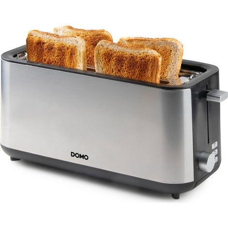 Domo DO967T Toaster Edelstahl 7 Bräunungsstufen