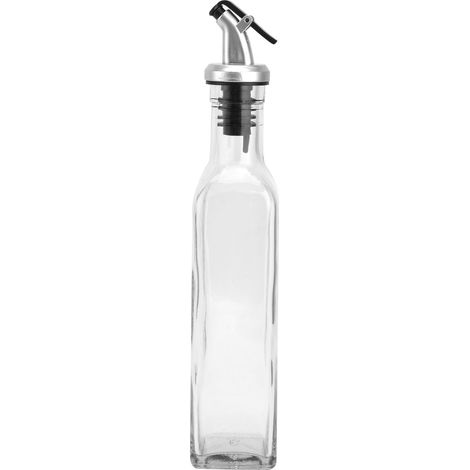 Bouteille à huile en verre avec vaporisateur et poignée en plastique pour vinaigre, sauce soja et vin de cuisine (1/5)