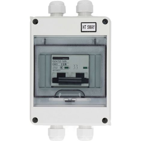 Disjoncteur miniature 80A 2P IP65, interrupteur de déconnexion étanche 1000VDC pour système solaire photovoltaïque (1/5)