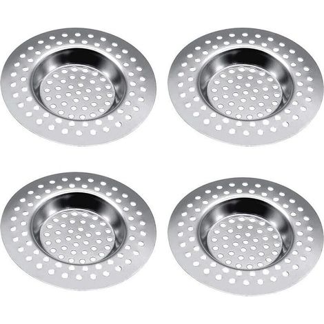 Sink Strainer Stopper, 4 Pack Stainless Steel Kitchen Sink Strainer Stopper, Sink Strainer Stopper, Sink Strainer Stopper for Kitchen Bathtub Bathroom Wash Basin (1/4)