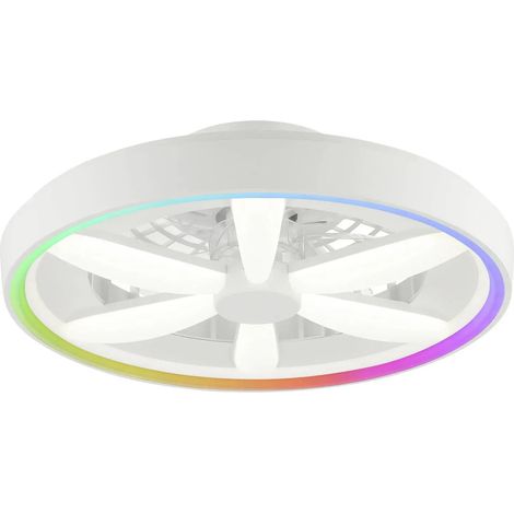 [GEBRAUCHT] B-Ware Brilliant Deckenleuchte Lampe Ventilator Led Gaiano Weiß Fernbedienung Rgb 48 W
