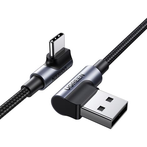 Cavo USB-C angolato - USB 2.0 480 Mb/s 3 A 3 m nero (1/5)