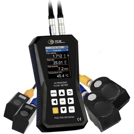PCE Instruments Sensore ad ultrasuoni PCE-TDS 200 SM Tensione d'esercizio (intervallo): 5 V Campo di Misura: 0 - 32 m/s (1/5)
