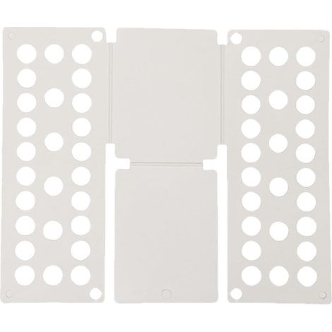 Plieuse à t-shirts organisateur de linge 40x48cm 137x274cm blanche, gain de place pour maison, chambres étudiant, voyages, tri facile rangement soigné (1/5)