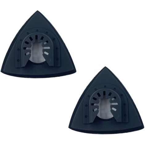 Disque de ponçage triangulaire de 80 mm, accessoires de ponçage pour le travail du bois, adapté au meulage et au polissage(2 articles) (1/5)