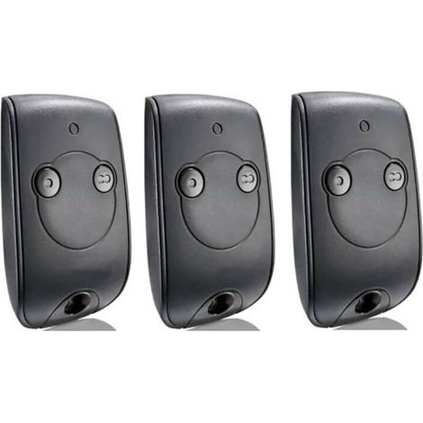 Compatible Somfy 1841026 - Télécommande Keytis RTS 2 canaux pour contrôler 2 Moteurs RTS de portails et Portes de Garage (Lot de 3) (1/4)