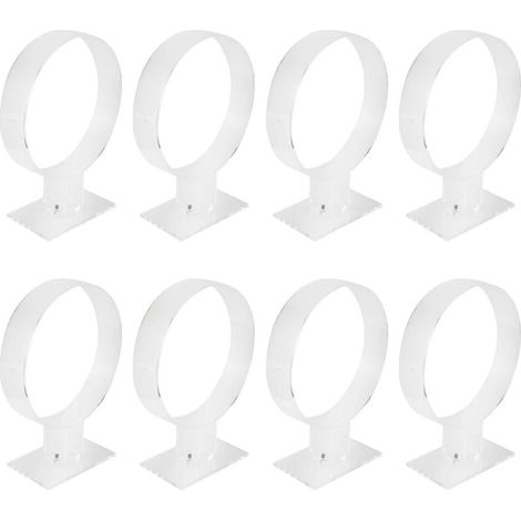 Transparente Acryl-Haarbandhalter (8 Stück), Haaraccessoires, Haarbandpräsentation, Schmuckhalter (1/5)