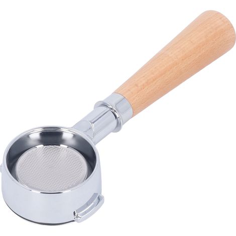 Portafiltre Café 58mm en Alliage d'Aluminium, 2 Oreilles, Fond Ouvert avec Filtre Simple Couche, Manche Inclus (1/5)
