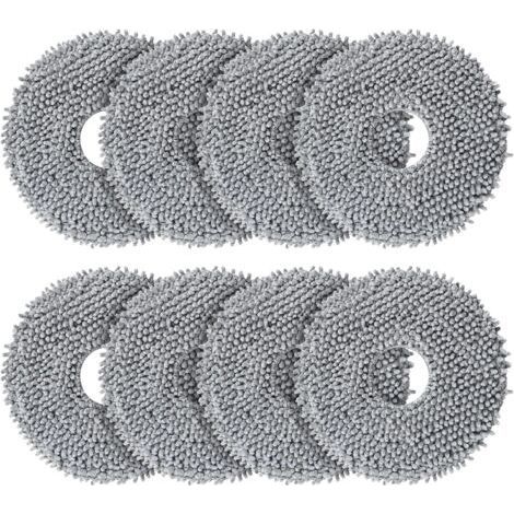 Lot de 8 lingettes de rechange pour robots Roborock Saros 10R / Q Revo / Qrevo MaxV / Qrevo Master / Qrevo Slim/Qrevo Pro/Qrevo S/Qrevo Curve (1/5)