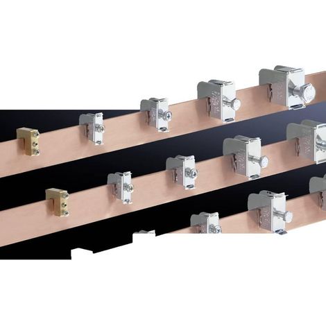 Rittal Borna para conexión de cables plateada 15 piezas