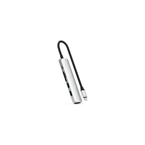 Satechi ST-P6SS hub de interfaz USB Tipo C 10000 Mbit/s Plata (1/4)