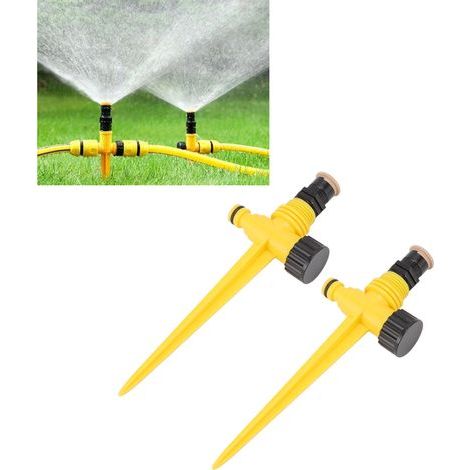 2 arroseurs goutte-à-goutte pour tuyau de 6,35 mm (1/4 pouce), débit réglable à 360°, pour l'irrigation du jardin. (1/5)
