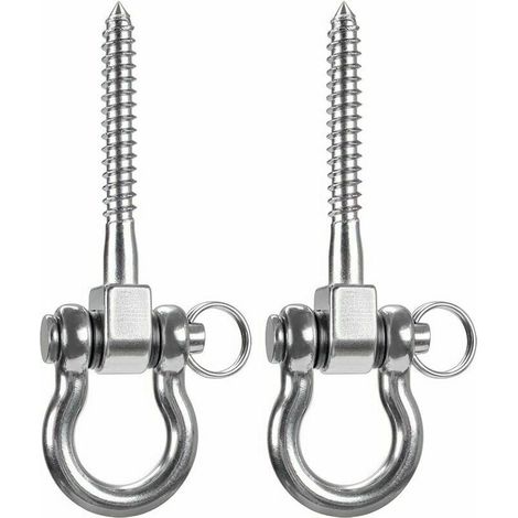 ganchos de techo de acero inoxidable 304 con capacidad de 900 kg, kit de entrenamiento de suspensión para colgar sillas, lámparas, hamacas, sacos de boxeo y entrenadores de bridas.
