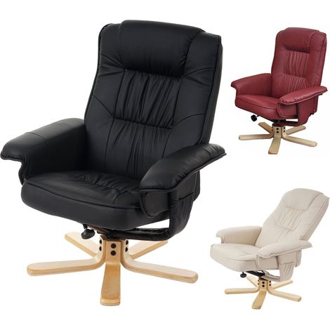 Fauteuil relax /de relaxation M56, simili-cuir, bordeaux (1/5)
