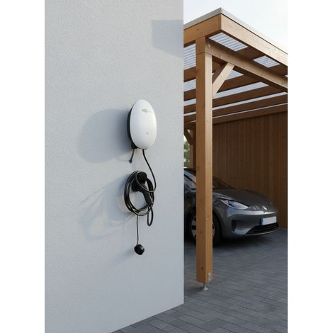 Borne de recharge véhicule électrique 7kW, intelligente, connectée Wi-Fi / 4G / Bluetooth