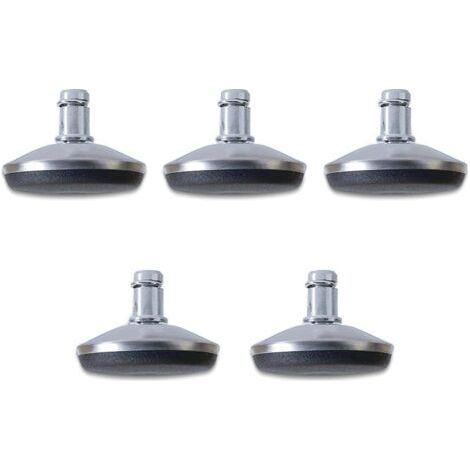 Chaise de bureau Chaise de bureau Roues de rechange Roulettes pivotantes pour pied fixe fixe Diamètre 7/16" (11 mm) Tige compatible avec la plupart des chaises de bureau