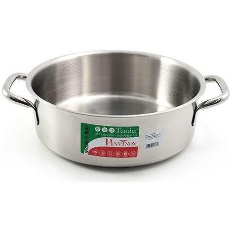 Casseruola media con 2 manici in acciaio inox Tender Cm 32