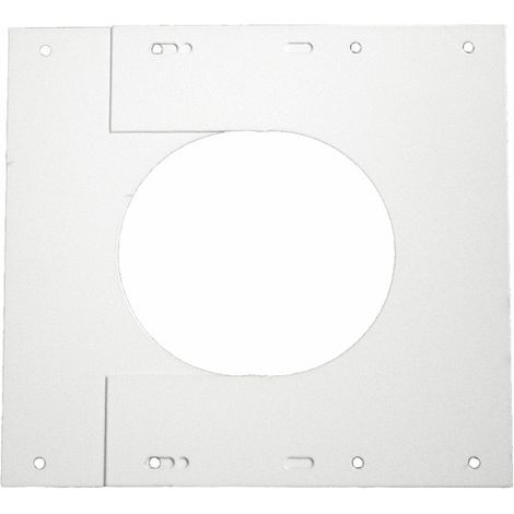 TEN – Plaque de finition blanche Ø100/150 – Accessoire pour systèmes concentriques – Mise en place simplifiée – Esthétisme amélioré