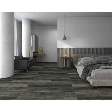 Revêtement de sol vinyle SPC, revêtement de sol PVC clipsable, revêtement de sol vinyle design, parquet massif, épaisseur 5 mm, couche supérieure de 0,5 mm, compatible avec le chauffage au sol, surfac