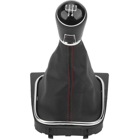Ergonomischer Ersatz-Schaltknauf mit Manschette und Staubschutzkappe für Audi A7 MK7 GTD 2013-2018 (5-Gang)