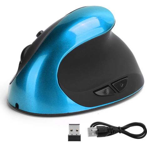 1 Souris verticale, ergonomique droitier, sans fil 4GHz, 3 niveaux DPI, bureau et jeu (1/5)