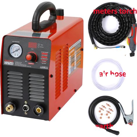 Découpeur Plasma, 220V, Épaisseur de coupe maximale 12 mm, Courant nominal 10-45 Ampères, Dimensions 307 x 218 x 137 mm, Certifié CE