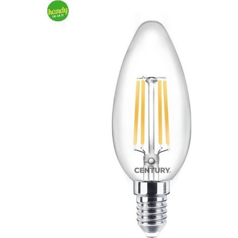 Lampadina LED a filamento Incanto Candela Century 6,5W E14 2700K