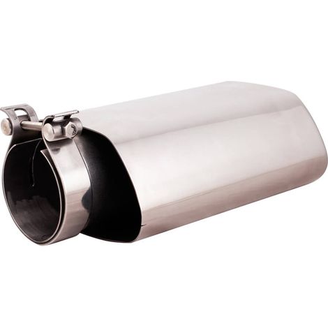 Sortie Echappement -Inox- Int 55-65mm - Ext 74x141mm - Long 220mm (1/4)