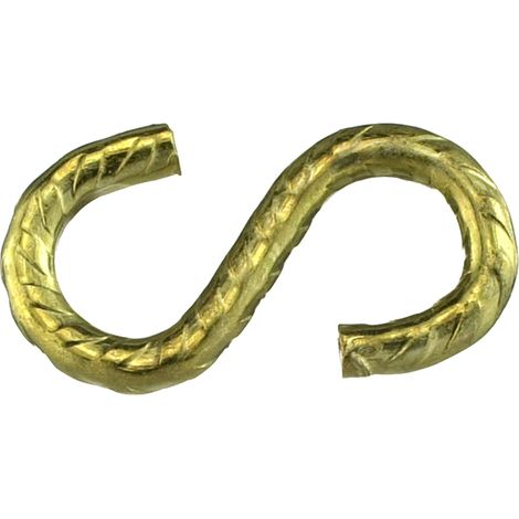 Ganci a "S" aperti rustici 3,8x40 mm. - 2 pz.