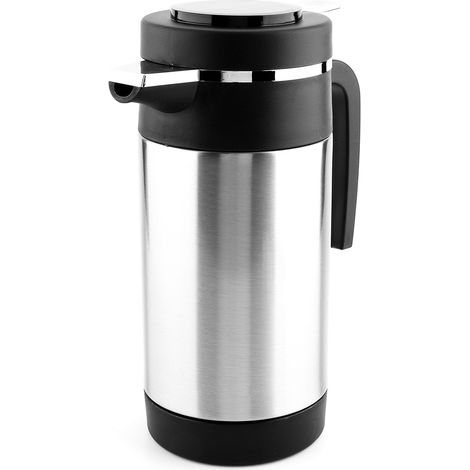 Elektrischer 12V-Auto-Thermosbecher, 1000 ml, Edelstahl, für Kaffee, Tee und heißes Wasser (1/5)