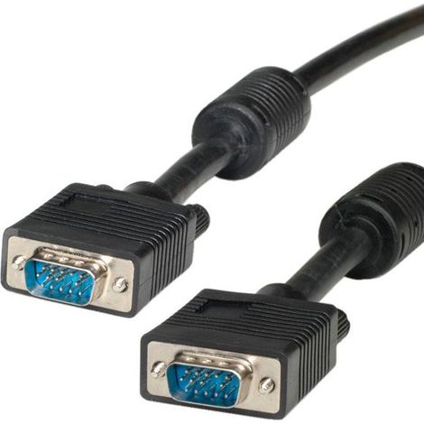 Câble VGA - ROLINE - HD15 - 3m - Double blindage - Antiparasite (1/2)