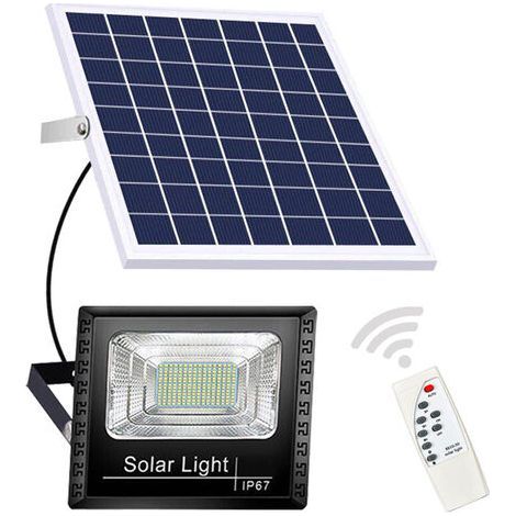 200 W Solar-Straßenlaternen für den Außenbereich, wasserdichte Solarleuchte, Solar-LED-Außenlampe von der Dämmerung bis zum Morgengrauen mit Fernbedienung, wasserdichtes, tageslichtweißes Sicherheits-