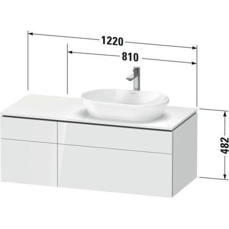 DURAVIT LC4874018180000 Konsolen-WTU wandhängend L-Cube 550x1 (1/4)