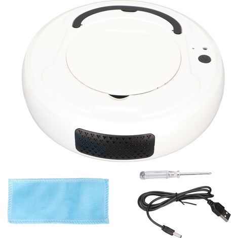 Aspirateur robot 1200Pa forte aspiration, 70 min de travail silencieux, recharge USB, nettoyage automatique (1/5)