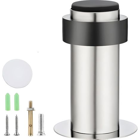 Misuyue Butée de Porte Murale Sol Inoxydable, Bloque Porte Adhesive 80 mm (1/4)