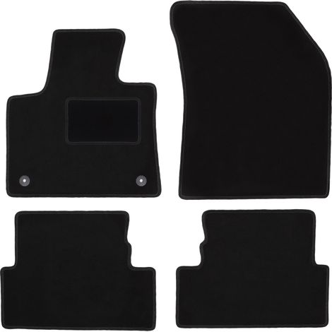 Tappetini in velluto nero per: Citroen C5 Aircross crossover (2019-) (1/5)