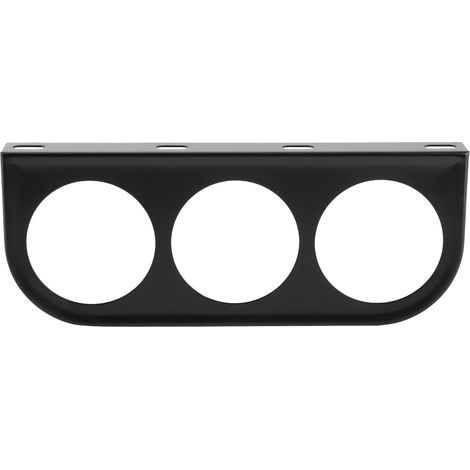 52mm/2in 3 trous Triple tableau de bord coque jauge support de montage voiture tableau de bord compteur fer support noir (1/5)