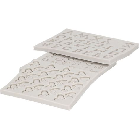 3 Moules en Silicone pour Lettres et Chiffres, Design Durable, Antiadhésif, Élastique, Usage Polyvalent pour Projets DIY (1/5)