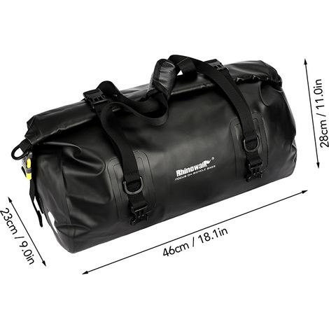 20L sac polochon étanche multifonctionnel vélo siège arrière coffre porte-vélo sacoche en plein air Camping bateau kayak voyage plage (1/5)