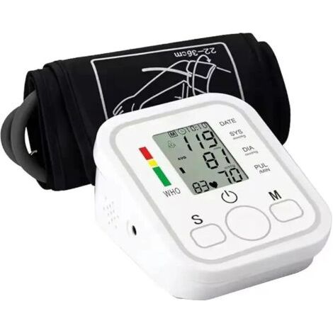 Tensiomètres avec grand brassard - Bras 22-32 cm 8,66-12,6 pouces Cliniquement précis avec mémoire 2x99 Double alimentation Batterie ou USB Écran LCD Usage domestique (1/4)