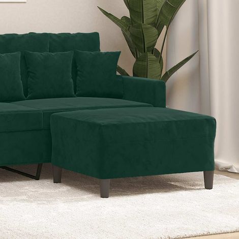 Fußhocker Dunkelgrün 70x55x41 cm Samt