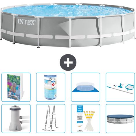 Prism Frame Pool Rund - 457x107 cm - 9-teilig S542