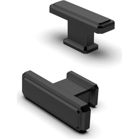 10 pièces boutons de meuble noir mat, poignées d'armoire en T, poignées de cuisine vintage, bouton de tiroir en alliage de zinc, poignées de porte de commode, boutons pour armoires (1/4)