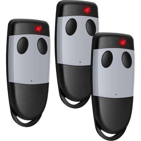 Lot de 3 Remplacement de la telecommande s449, telecommande 433,92 MHz 2 Canaux, Compatible avec S449 QZ1, QZ2 (1/5)