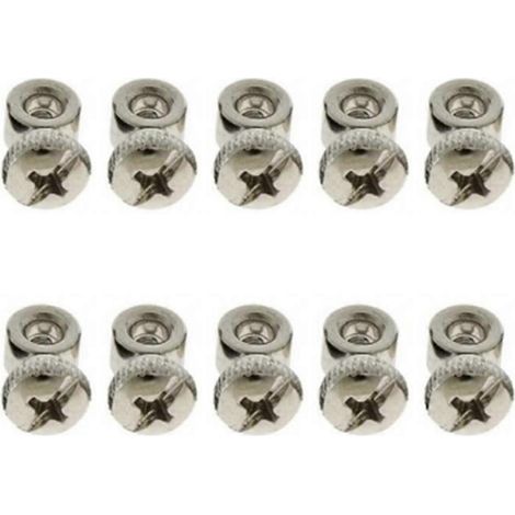 Kit de 10 vis réglables pour câble de remplacement de corde à sauter rapide, compatible avec la plupart des cordes à sauter rapides. (1/5)